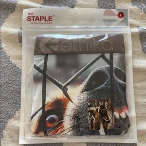 Ethika Gray and Black Underwear Dog Print